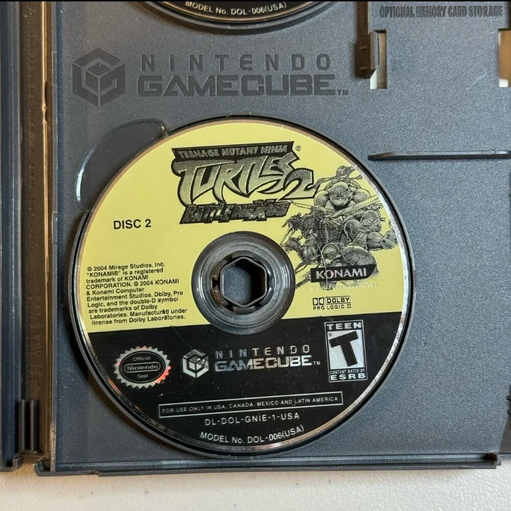 Teenage Mutant Ninja‎ Turtles 2: BattleNexus Case & Discs Only Nintendo Gamecube